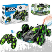 Dynamic Off-Road Remote Control Stunt Car – Features Swing Arm, Drift Capabilities, Climbing Action, and Deformable Design with Exciting Spray Effects for Thrilling Adventures, Perfect for Birthday Gifts